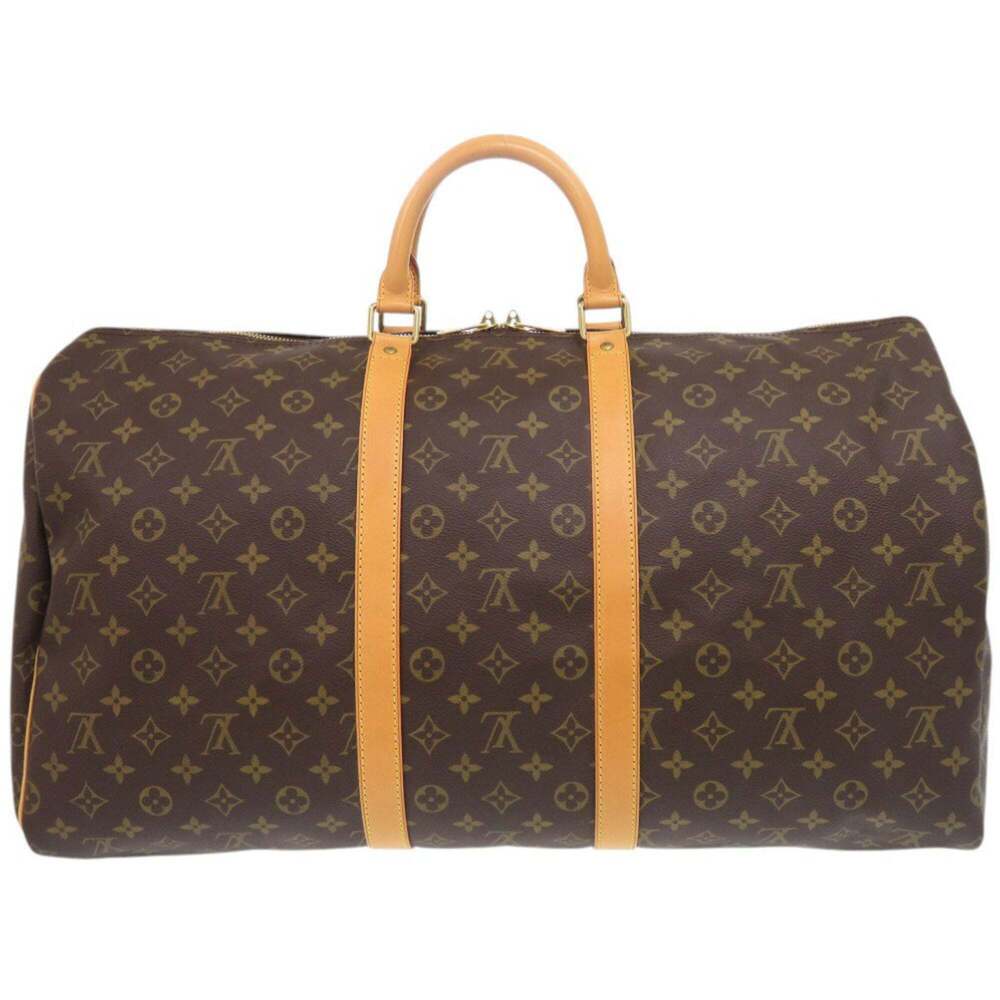 LOUIS VUITTON Brown Monogram Keepall 55 Boston Bag - Picture 2 of 10